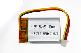 3.7V 302030 140mAh GPS聚合物鋰電池