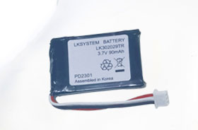 3.7V 302029 90mAh 超小型GPS聚合物鋰電池